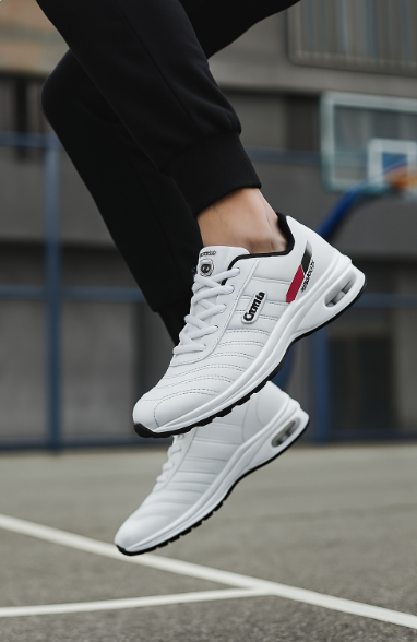 Sneakers för herrar med luftkuddesula – Lätta, andningsbara och perfekta för sport och vardag