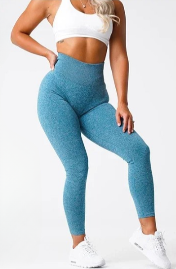Sömlösa yoga leggings med stretchmidja och perfekt passform – Freya
