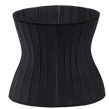 Schwarzes Taillenkorsett, formend, aus Stoff, für Damenmode und Figurbetonung.