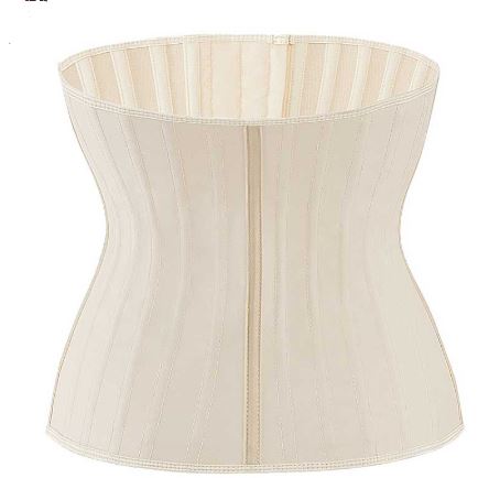 Beiger Taillenkorsett aus Baumwolle, formend, nahtlos, Damenmode, Shapewear, Unterwäsche.