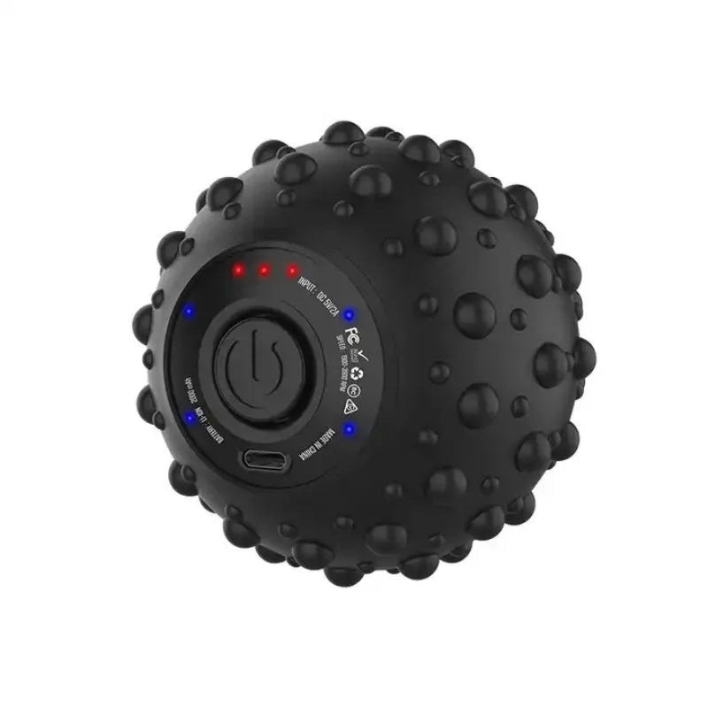 4-läges vibrationsmassageboll med värmefunktion och strukturerad yta – FlexiRoll