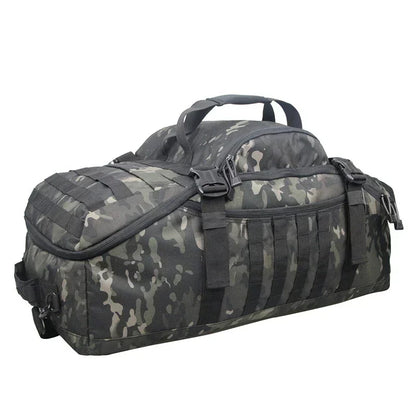 Tarnmuster-Taktische Tasche, schwarz-grau, robust, Outdoor, Camping, Sport, wasserdicht.