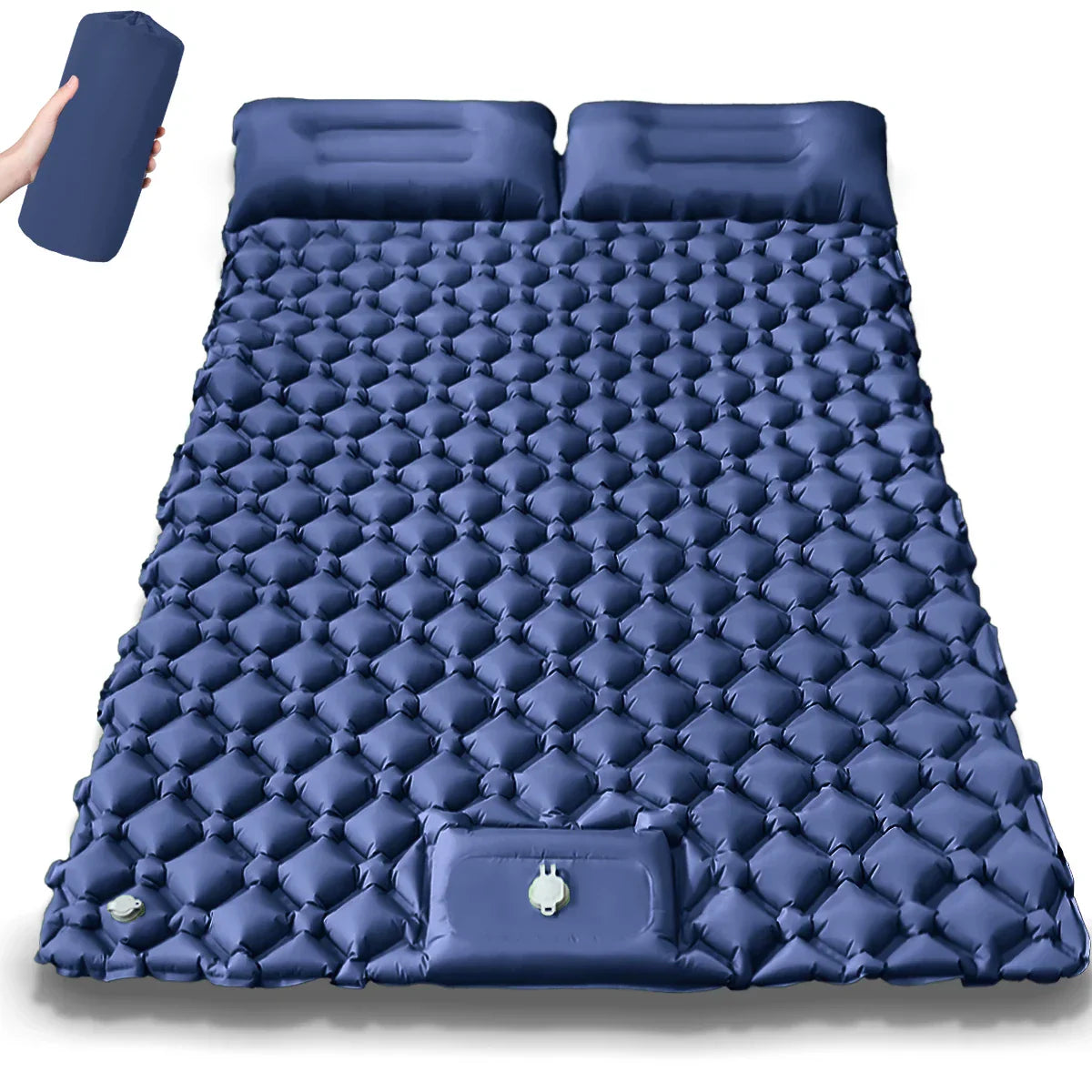 Extra bred dubbel luftmadrass för camping – Kieran