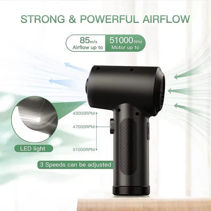 Trådlös luftdammsugare med 51 000 varv/min motor och LED-belysning – JetSweep