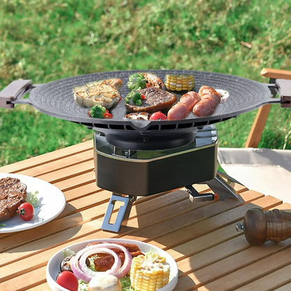 Bärbar grillpanna i aluminium med handtag för camping och grill – Arlo