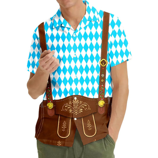 Herrskjorta med Oktoberfest-tryck – BayernHemd Oktoberfest 2026