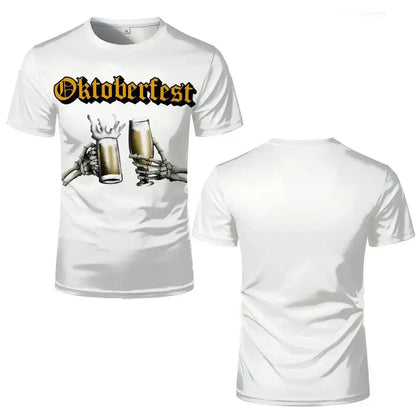 T-shirt med skelettmotiv – ProstGeist Oktoberfest 2026