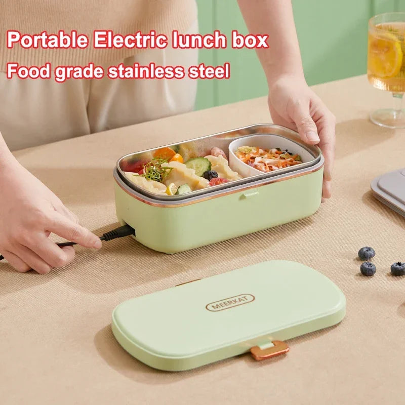 900 ml bärbar elektrisk lunchlåda och matvärmare med ångfunktion – HeatMate