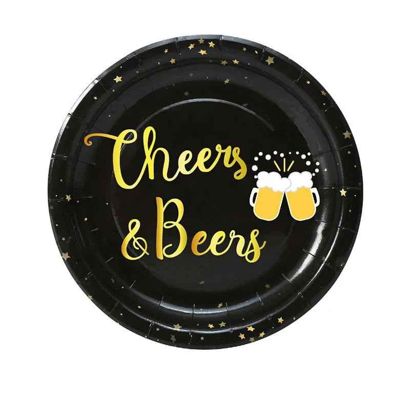 Engångsset med partytallrikar "Cheers & Beers" (för 16 gäster) – CheersSet Oktoberfest 2026