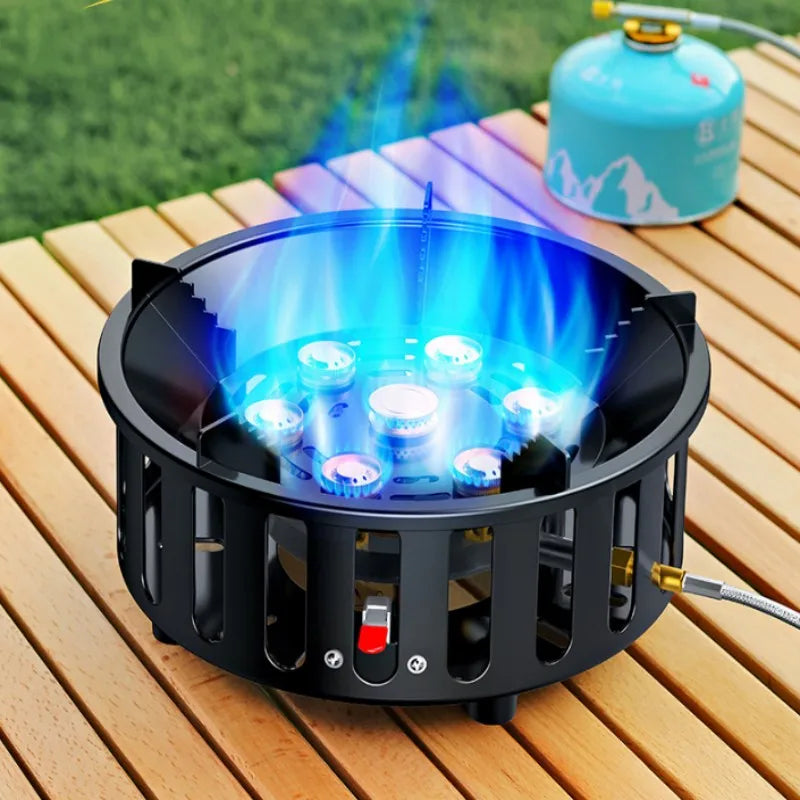 7-kärnig bärbar campinggasspis med elektronisk tändning – Kael