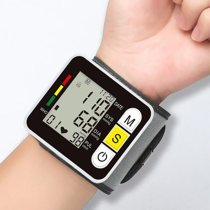Digital handledsblodtrycksmätare med LCD-display – PulseTrack