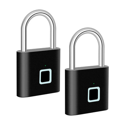 Smart fingeravtryckslås med USB-laddning och vattentät design – titan