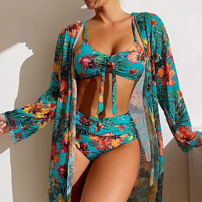 Bikini med hög midja och cover-up – Amira