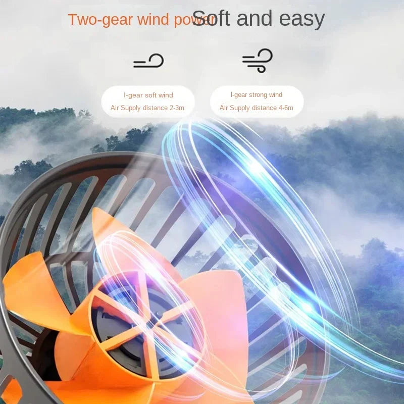 360° justerbar bilfläkt med 3 huvuden USB/12V/24V – AirFlow