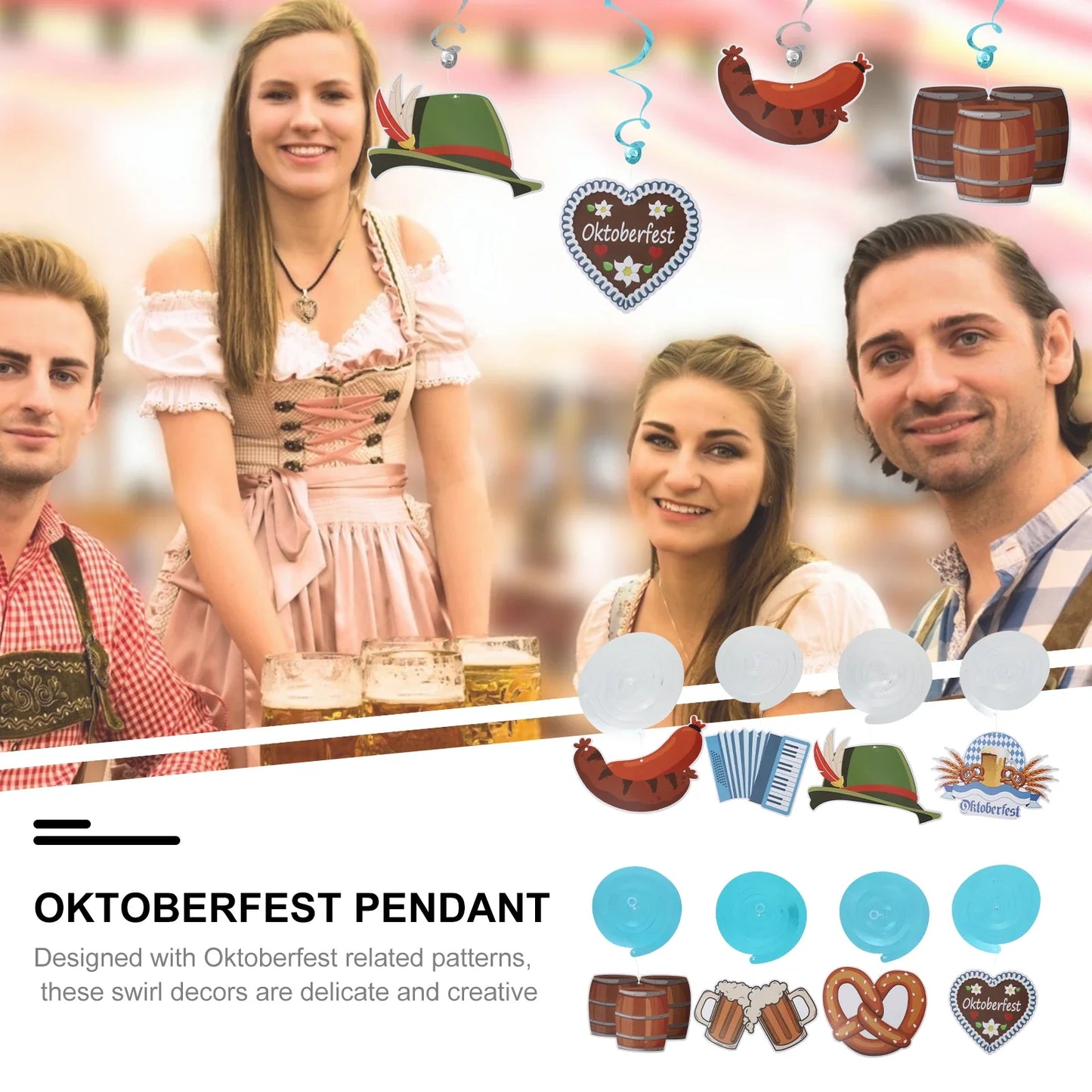 Set med hängdekorationer – FestWirbel Oktoberfest 2026 (1+1 gratis)