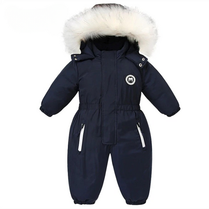 Baby-vinteroverall med huva, vattentät och varmfodrad – Mila Winterzauber Edition