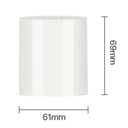 Weiße Thermorolle 61mm x 69mm, Papierrolle für Kassensysteme, langlebig und hochwertig.