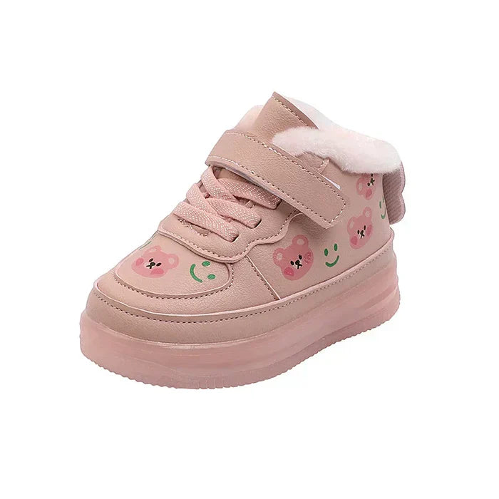 Höstlysande barn-LED-sneakers med komfortsula – HöstGlimmerSteg