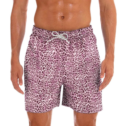 Herrsimshorts med glatt tryck – Milo