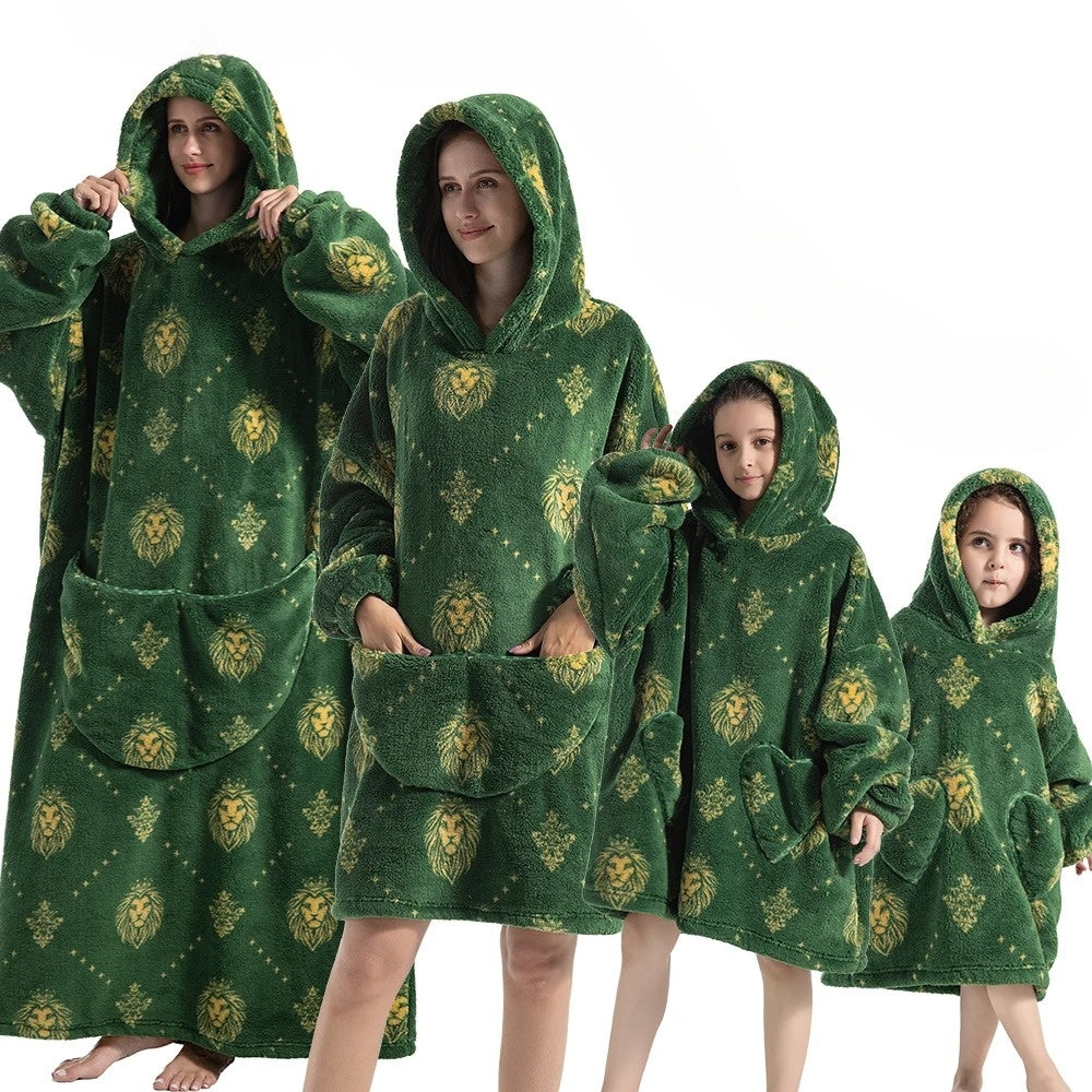 Pumpa-hoodiefilt för Halloweenmys – SpookySnuggle