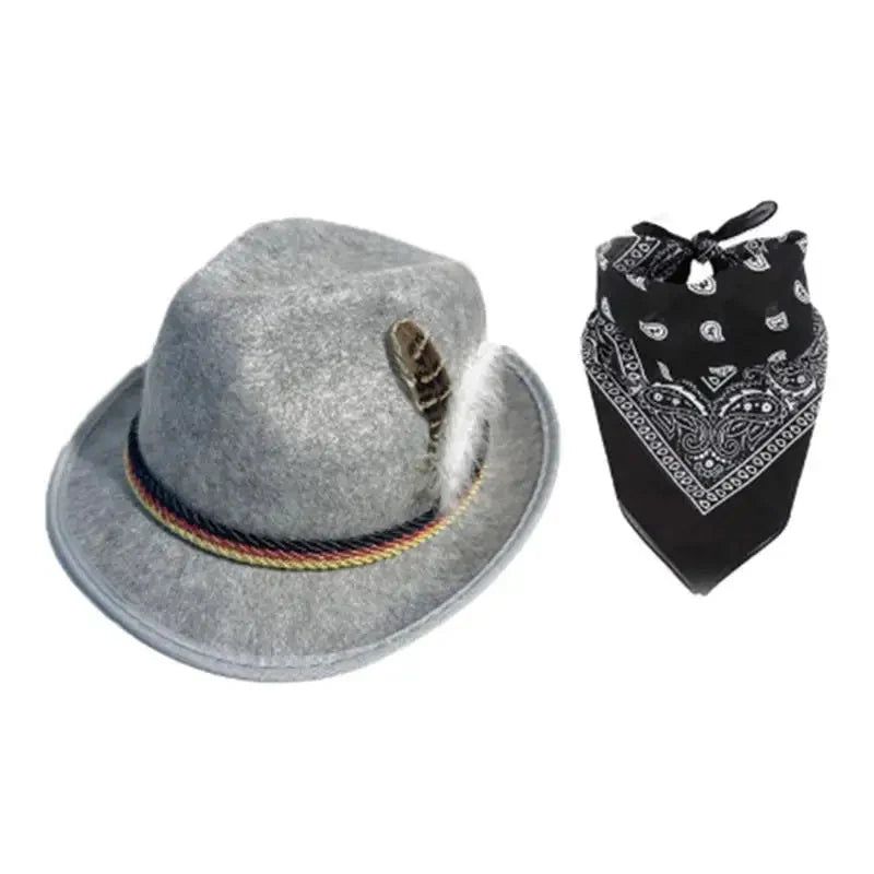 Trachtenaccessoarset med hatt och sjal – TrachtenHeld Oktoberfest 2026