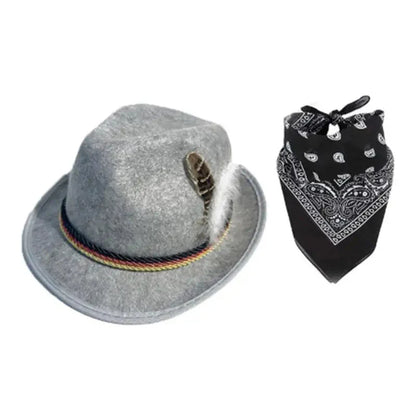 Trachtenaccessoarset med hatt och sjal – TrachtenHeld Oktoberfest 2026