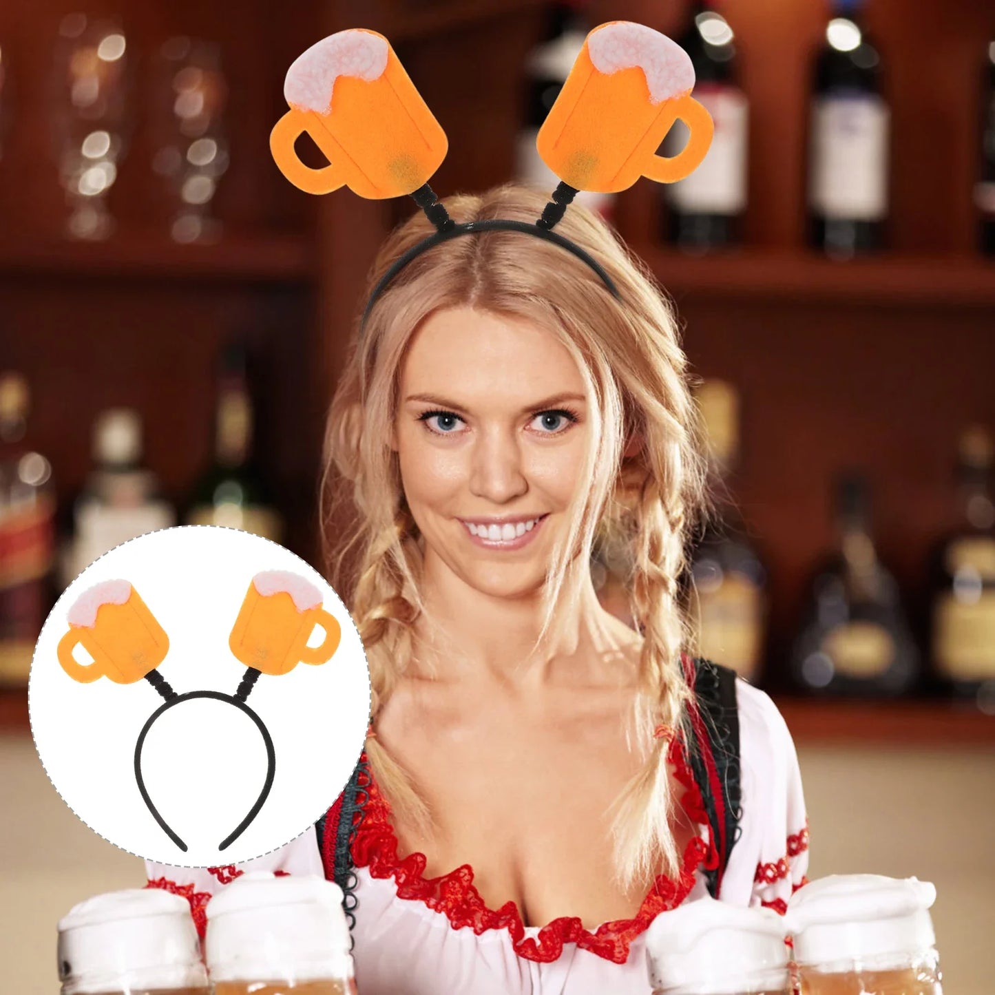 Set med hårband – skumkulor Oktoberfest 2026 (6-pack)