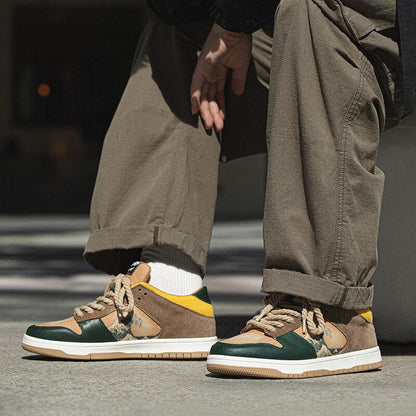 Konstfulla unisex platå-sneakers med vågmotiv – Daiki