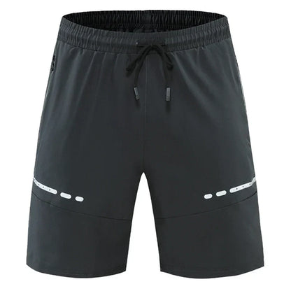 Sportiga och stiliga slim-fit träningsshorts med dragkedjefickor – Kian