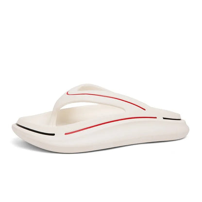 Vita ultralätta unisex sommarsandaler med minnesskumssula – Jureo