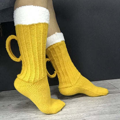 Unisexstrumpor med ölkrusmotiv – SchaumSocken Oktoberfest 2026