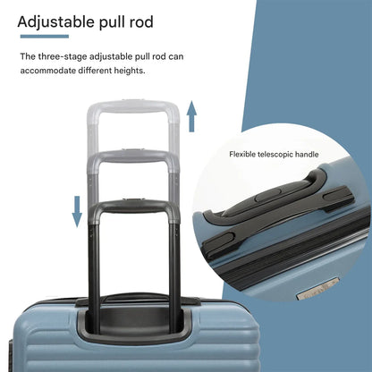 3-delat blått ABS-hardshell-reseset – Belgrad