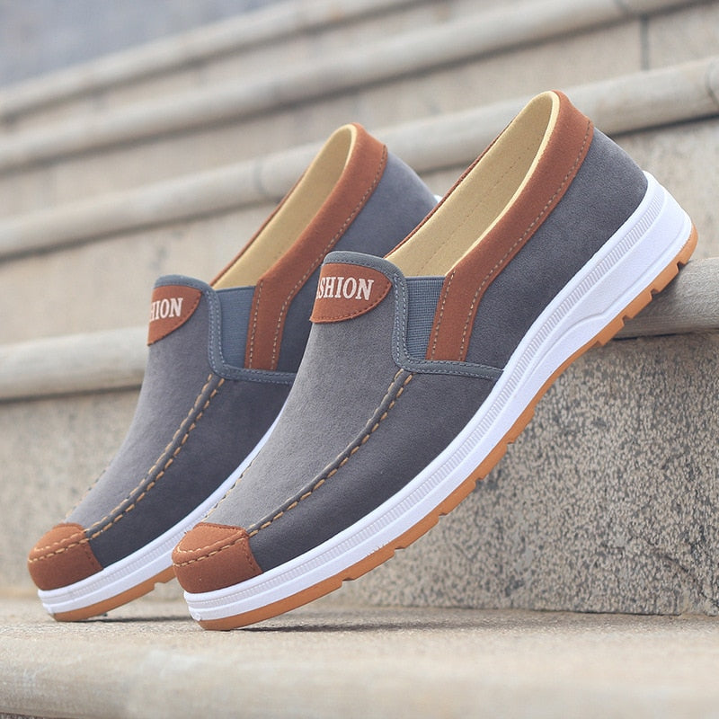 Slip-on canvas-skor för herr – Matteo, höstutgåvan