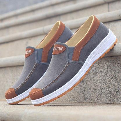Slip-on canvas-skor för herr – Matteo, höstutgåvan