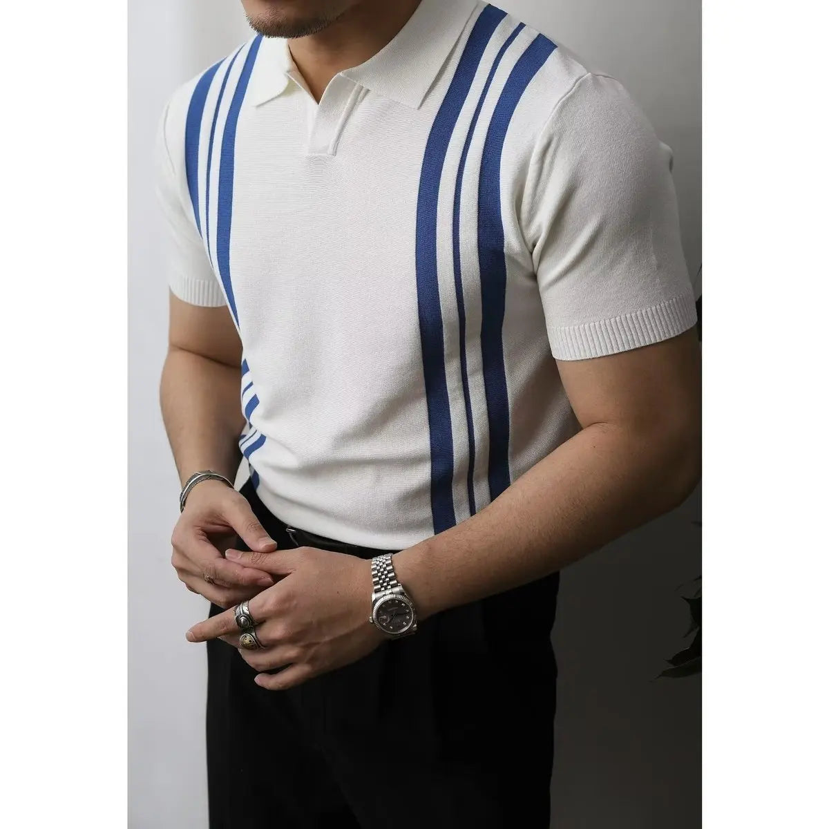 Slim Fit herrskjorta med dragkedja – Fabrizio