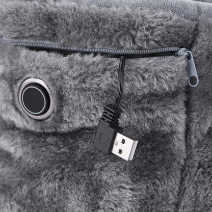 Elektriska USB-tofflor med plyschfoder – WarmFeet