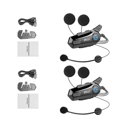 Bluetooth-intercom-headset för motorcykelhjälm med 1000 m räckvidd & IPX6-vattentät – RoadComm