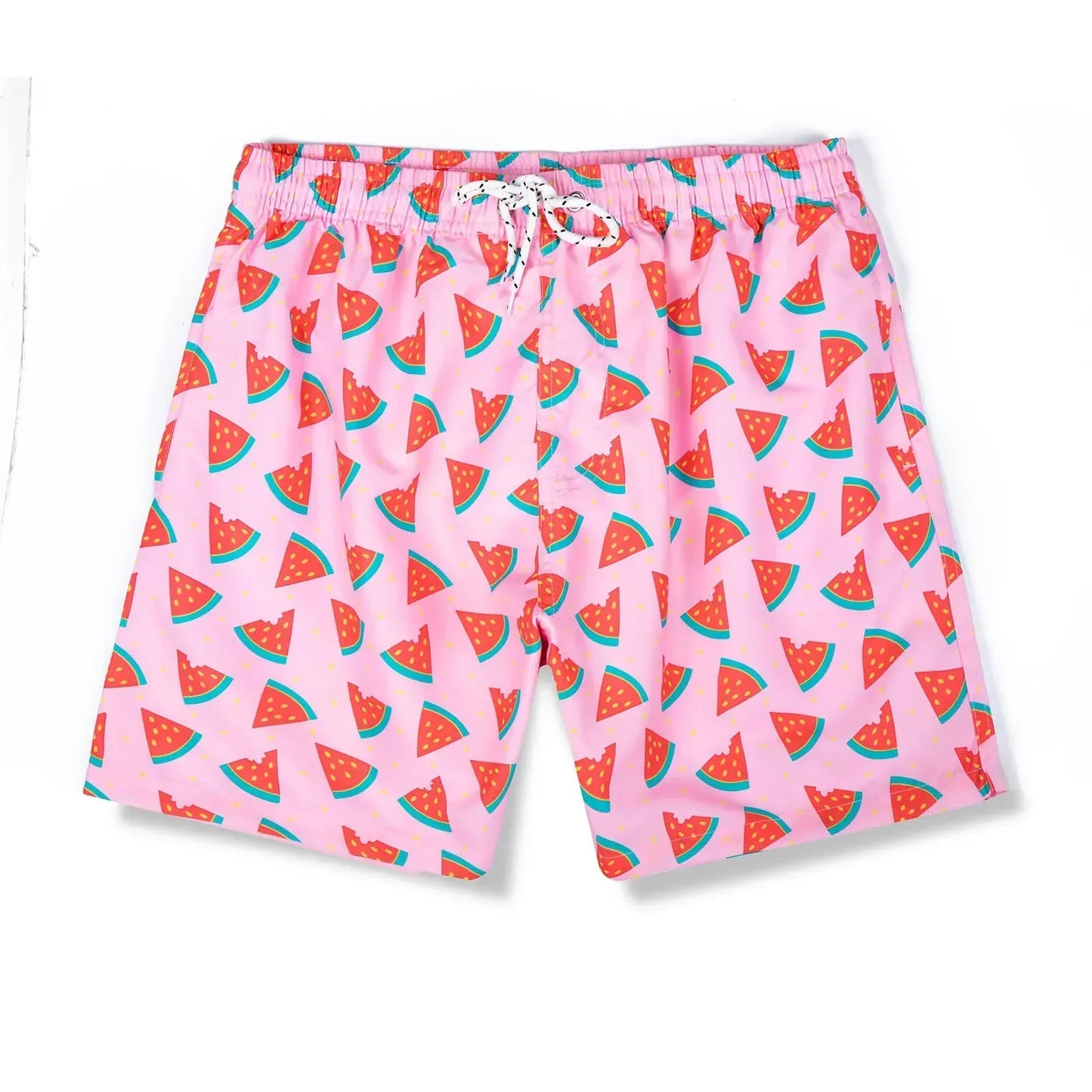 Herrsimshorts med glatt tryck – Milo