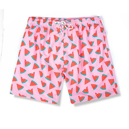Herrsimshorts med glatt tryck – Milo