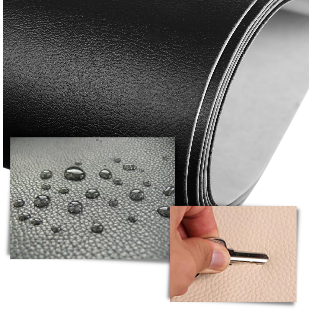 Selbstklebendes Lederreparatur-Patch, schwarz, strapazierfähig, wasserfest, vielseitig.