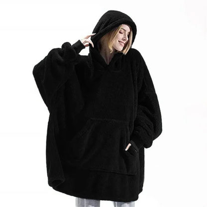 Oversized flanellfleece-tröja för damer och herrar – FleeceHaven
