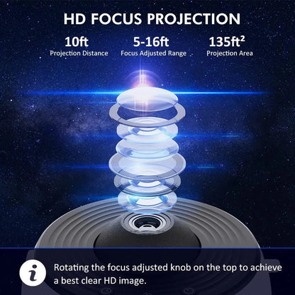 13-i-1 Galaxy nattlampa & projektor – Orion