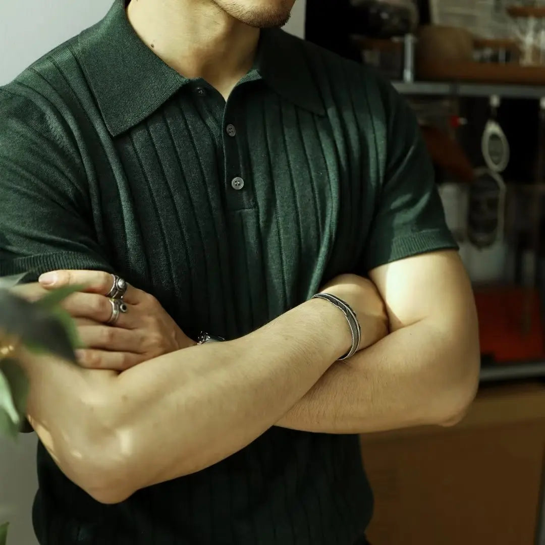 Slim Fit herrskjorta med dragkedja – Fabrizio