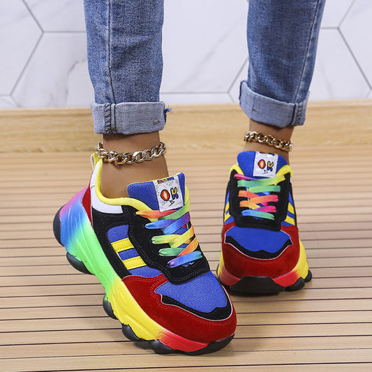 Färggranna dam sneakers – Solenya
