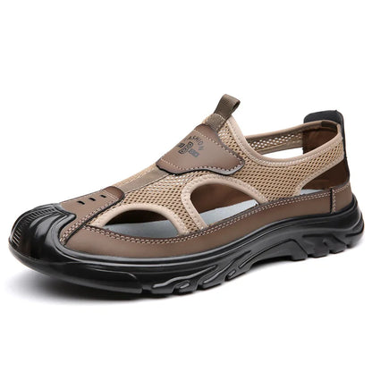 Andningsbara & stiliga mesh-sandaler för herrar – Leon