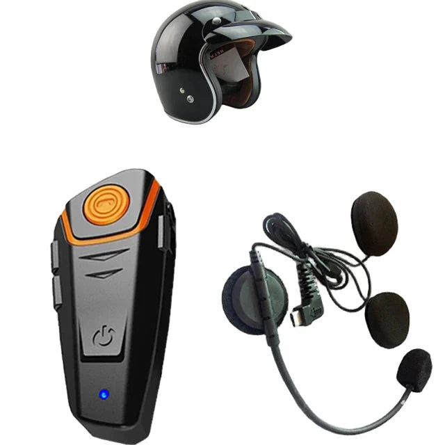 Vattentät Bluetooth-intercom för motorcykel med FM och 1000 m räckvidd – RoadLink