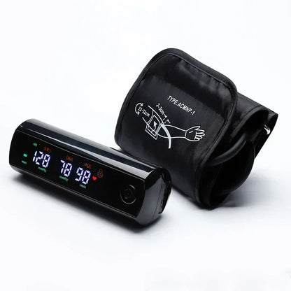 Uppladdningsbar LCD-armblodtrycksmätare med röstfunktion – VitalScan
