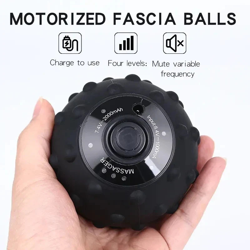 4-läges vibrationsmassageboll med värmefunktion och strukturerad yta – FlexiRoll