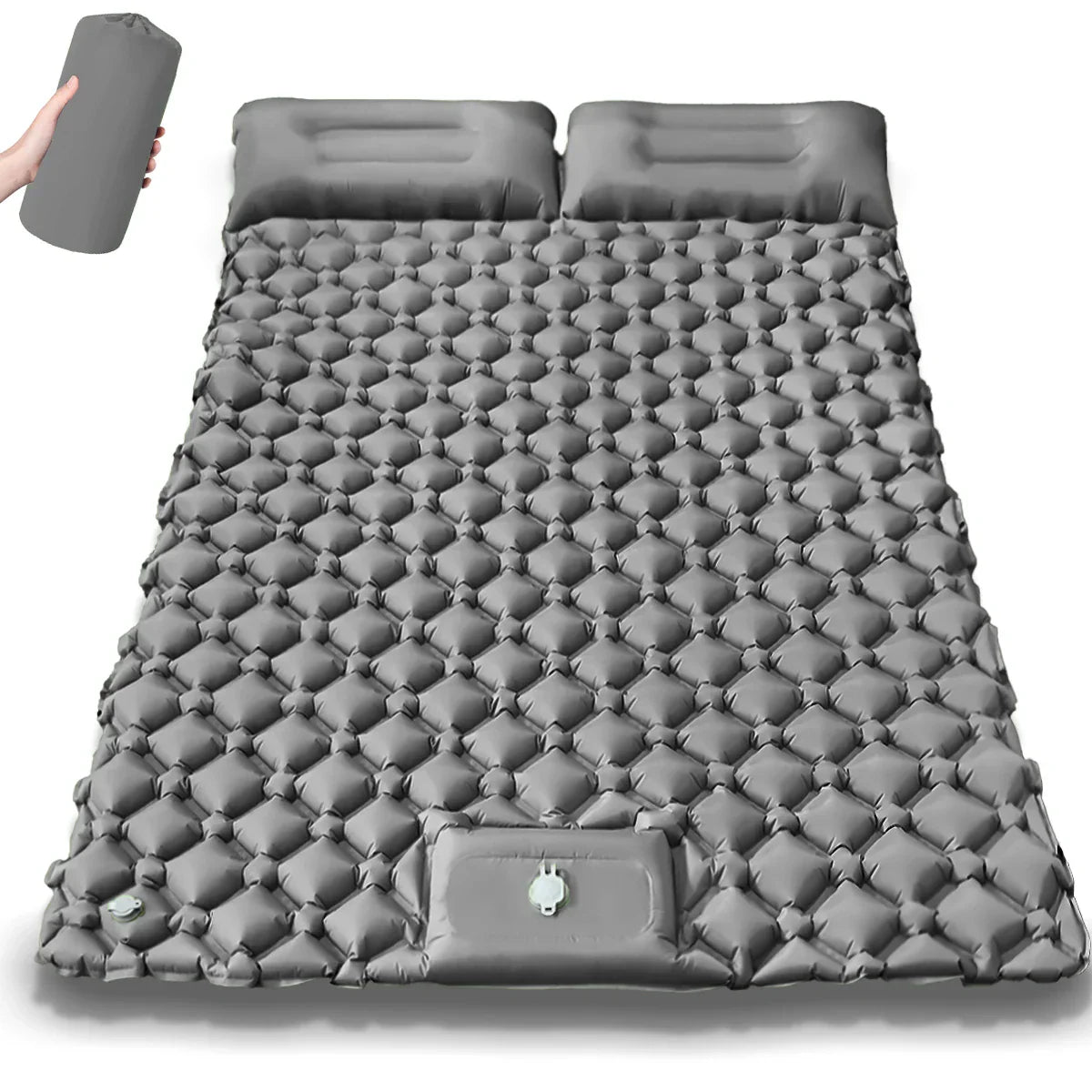 Extra bred dubbel luftmadrass för camping – Kieran