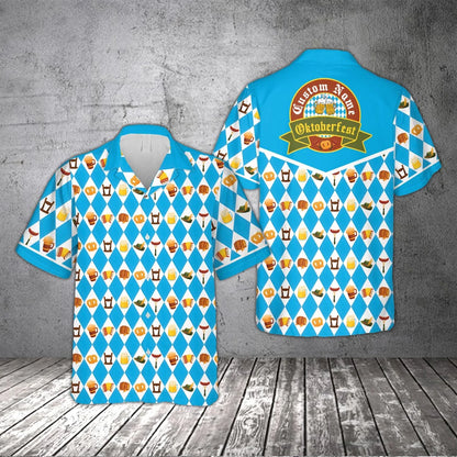 Herrskjorta med Oktoberfest-tryck – BayernHemd Oktoberfest 2026